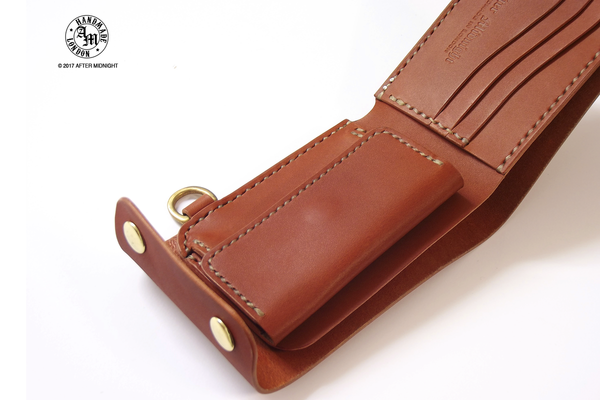 Trifold Wallet with Coin Department in London Tan