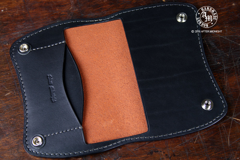 Passport Holder in Tan with Black Interior