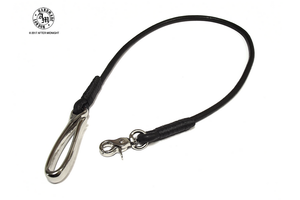 Lanyard Round Cord 5mm with Fish Hook - Black